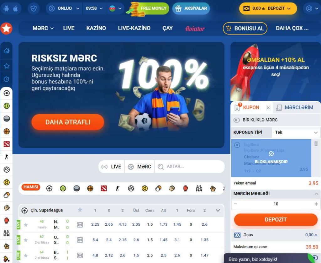 Mostbet saytının bonuslar bölməsi
