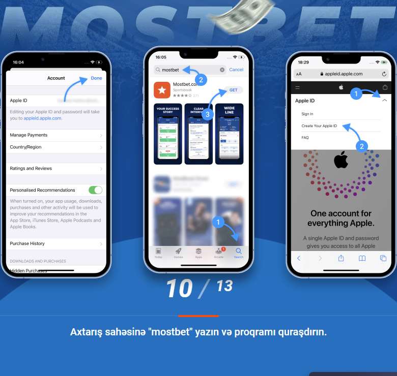 Mostbet iOS mobil versiyasının quraşdırılması